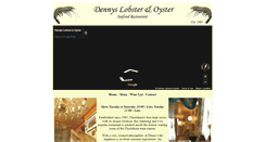 Desktop Screenshot of dennysseafoodrestaurant.co.uk