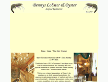 Tablet Screenshot of dennysseafoodrestaurant.co.uk